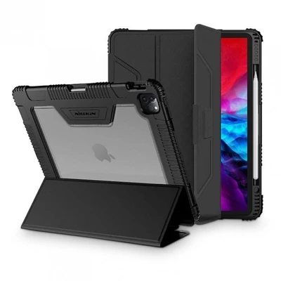 Nillkin NILK-TABCASEIPRO129 iPad Pro 12,9"(2020) fekete ütésálló tablet tok