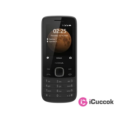 Nokia 225 4G 2,4" Dual SIM fekete mobiltelefon