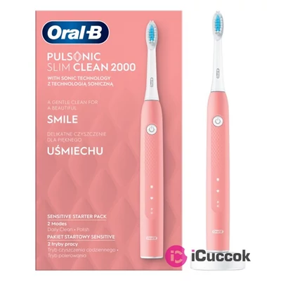 Oral-B Pulsonic Slim Clean 2000 pink elektromos fogkefe