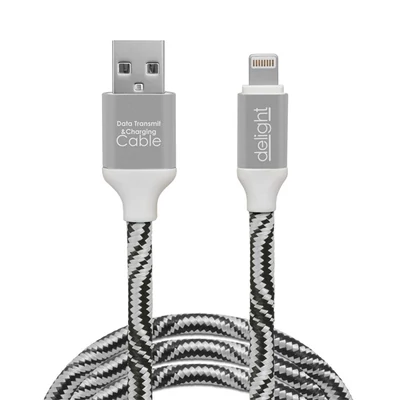 Delight iPhone Lightning 1m ezüst adatkábel