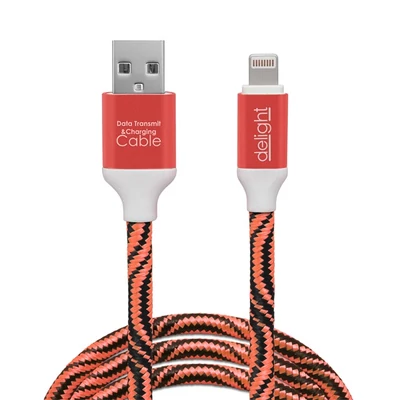 Delight iPhone Lightning 1m piros adatkábel