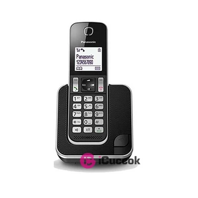 Panasonic KX-TGD310PDB DECT fekete vezetéknélküli telefon