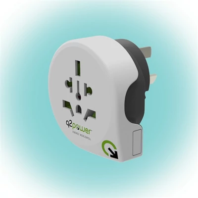Q2 Power Q2WAUS Világ - Ausztrália/Kína utazó adapter