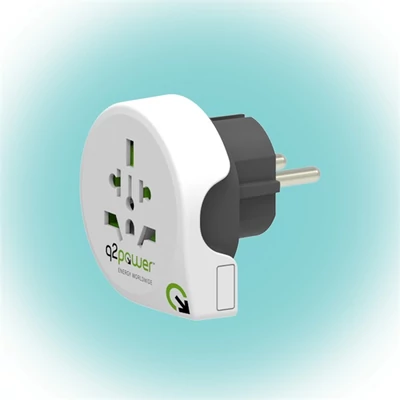 Q2 Power Q2WE Világ - Európa utazó adapter