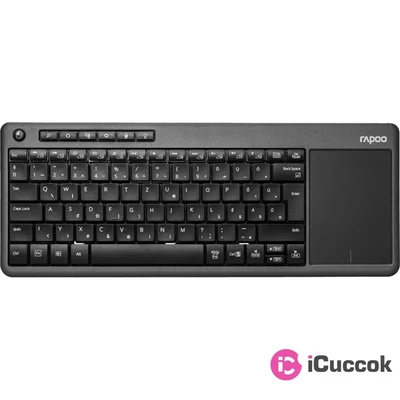 Rapoo "K2800" fekete vezeték nélküli billentyűzet + touchpad