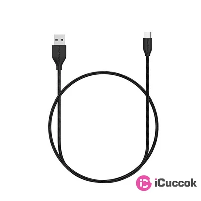 Ravpower RP-CB017 USB-A/USB Type-C 1m fekete kábel