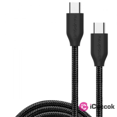 Ravpower RP-CB018 USB Type-C/Type-C 1m fekete kábel