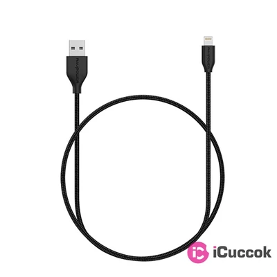 Ravpower RP-CB019 USB-A/Lightning 1m fekete kábel