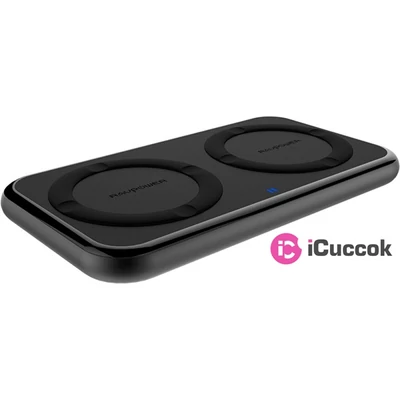 Ravpower RP-PC065 10W dupla fekete vezeték nélküli töltő
