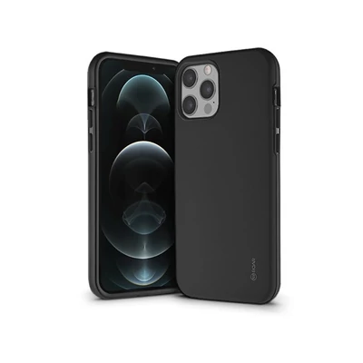 Roar KC0613 Roar Rico Hybrid iPhone 12/12 PRO fekete ütésálló hátlap
