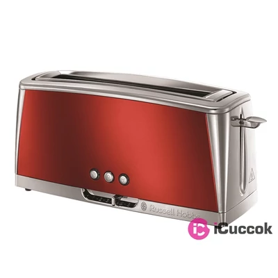 Russell Hobbs 23250-56/RH Luna piros hosszúszeletes kenyérpirító