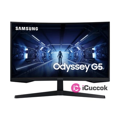 Samsung 27" C27G55TQWR WQHD HDMI Display port 144Hz ívelt kijelzős monitor