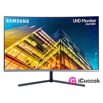 Samsung 31,5" U32R590CWR LED 4K HDMI Display port ívelt kijelzős kékes sötétszürke monitor
