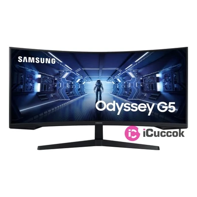 Samsung 34" C34G55TWWU WQHD HDMI Display port 165Hz ívelt kijelzős monitor