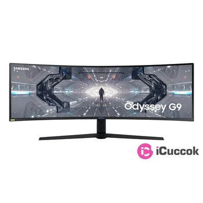 Samsung 49" C49G95TSSR QLED Dual-QHD HDMI 2Display port 240Hz ívelt kijelzős fehér monitor