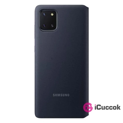 Samsung EF-EN770PBEG Galaxy Note 10 Lite fekete s view wallet cover tok