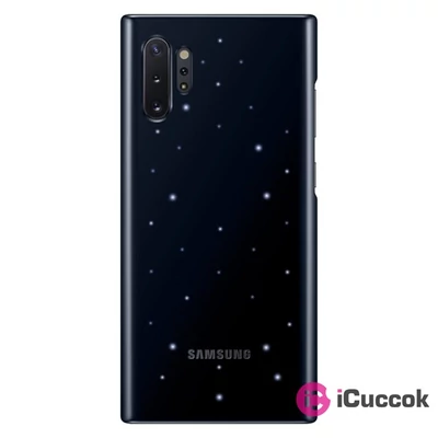 Samsung EF-KN975CBEG Galaxy Note 10+ fekete LED cover hátlap