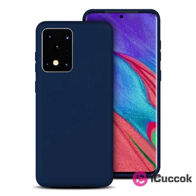 Samsung EF-PG980TNEGEU Galaxy S20 sötétkék szilikon hátlap