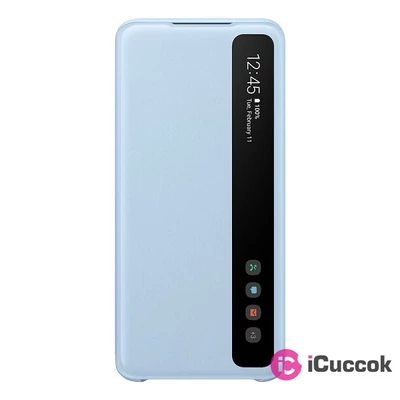 Samsung EF-ZG980CLEGEU Galaxy S20 kék clear view cover tok