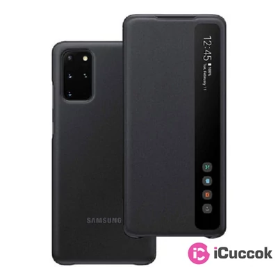 Samsung EF-ZG985CBEGEU Galaxy S20+ fekete clear view cover tok