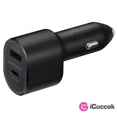 Samsung EP-L5300XBEG 45W+15W 2xUSB fekete autós töltő