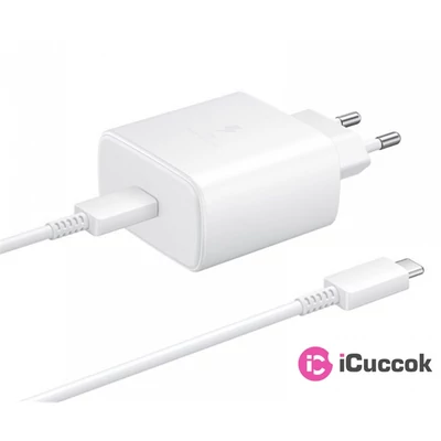 Samsung EP-TA845XWEG 45W USB Type-C fehér hálózati töltő