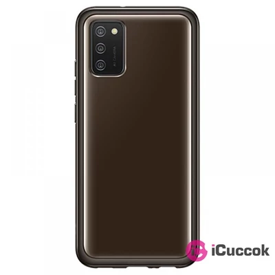 Samsung OSAM-EF-QA026TBEG Galaxy A02S fekete oldalra nyíló tok