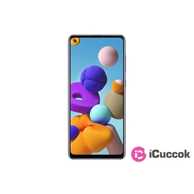 Samsung SM-A217F Galaxy A21s 6,5" LTE 3/128GB DualSIM kék okostelefon