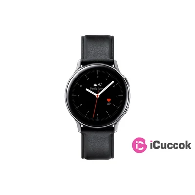 Samsung SM-R830NSSA Watch Active2 40mm ezüst okosóra, acél váz / bőr szíj