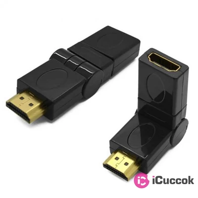Sbox HDMI - HDMI F/M 360° adapter