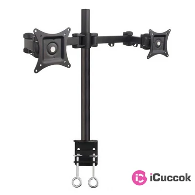 Sbox LCD-352/2 13"-27" 2 VESA 100x100 dönthető, karos asztali konzol