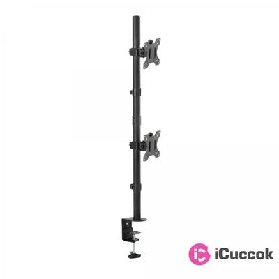 Sbox LCD-352/2V 13"-27" VESA 100x100 dönthető, forgatható álló monitor tartó konzol