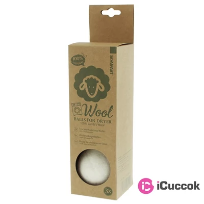 Scanpart 1140000013 3 db gyapjú szárítólabda