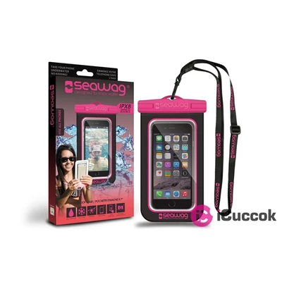 Seawag 5,7" fekete-rózsaszín univerzális vízálló tok