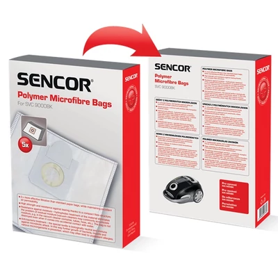 Sencor SVC 9000BK mikroszálas textil porzsák