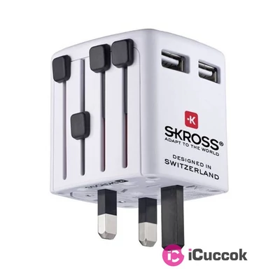 Skross WORLD USB töltő hálózati csatlakozó átalakító