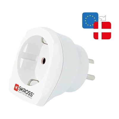 Skross csatlakozó átalakító Dániába utazóknak