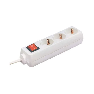 Somogyi NV 3K-3/W 3m kapcsolós fehér  3-as elosztó