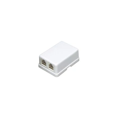 Somogyi USE TS 2M/WH/X 2x6P4C fehér telefon aljzat
