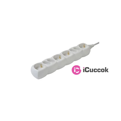 Somogyi NV 18/WH 1.5m védőérintkezős 4euro+4 aljzat