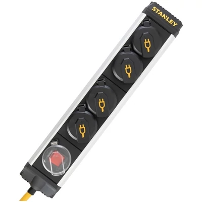 Stanley SXECCD2LADE IP44 2m H07RN-F 3G1,5 4-es elosztó kapcsolóval