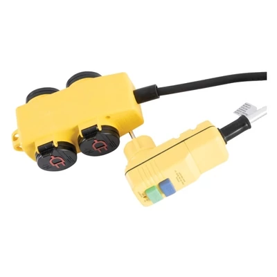 Stanley SXECCR25AJE RCD dugó 5m H07RN-F 3G1,5 4-es elosztó kapcsolóval