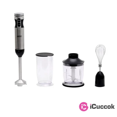 TOO HB-800-700-B-S 1000W ezüst botmixer szett