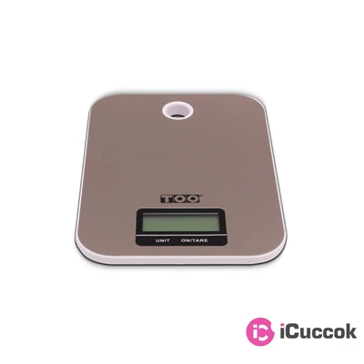 TOO KSC-600-SS ezüst konyhai mérleg