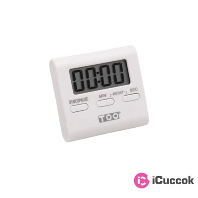 TOO KT-123-W fehér konyhai időzítő