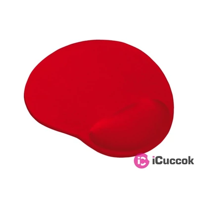 Trust Bigfoot zselés csuklótámaszos piros egérpad