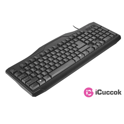 Trust ClassicLine (new) HUN USB fekete billentyűzet