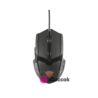 Trust GXT 101 Gav USB fekete gamer egér