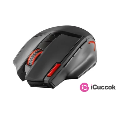 Trust GXT 130 Ranoo vezeték nélküli fekete gamer egér