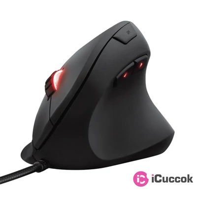 Trust GXT 144 Rexx Vertical fekete gamer egér